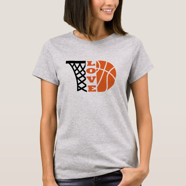 Liebe Basketballkorb T-Shirt (Vorderseite)