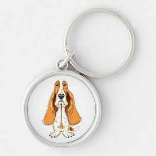 Liebe Basset Hund Welpen-Schlüsselkette Schlüsselanhänger