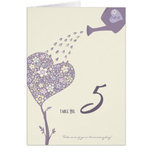 LIEBE-BAUM Wedding Tischnummer-Karte