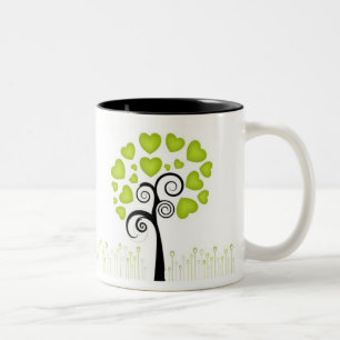 Liebe-Baum Zweifarbige Tasse