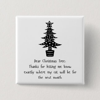 Liebe Bäume, meine Katze sagt Danke! 😺 🎄 Button
