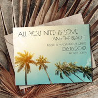 Liebe Beach Tropical Wedding Budget Save the Date