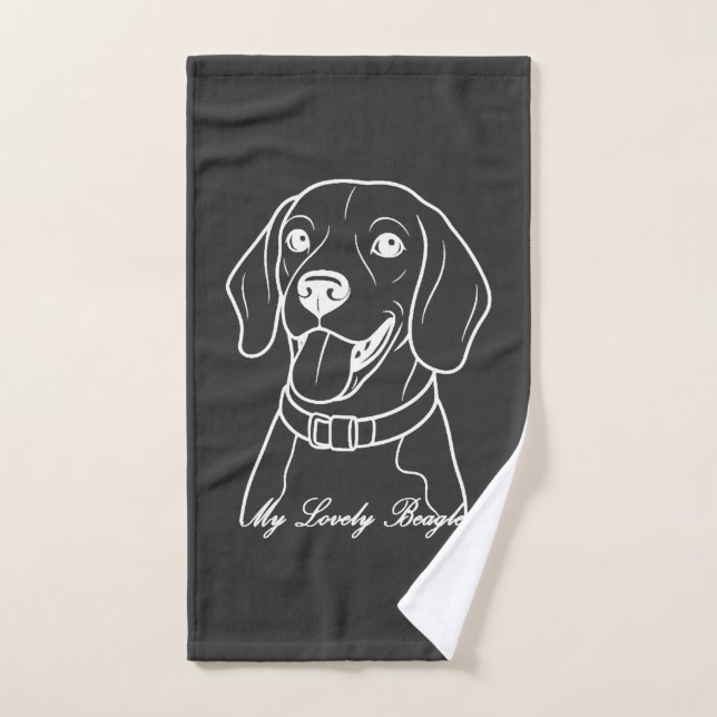 Liebe Beagle Handtuch (Handtuch)