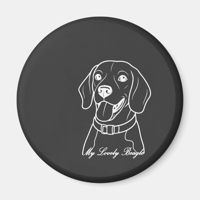 Liebe Beagle Magnet (Vorne)