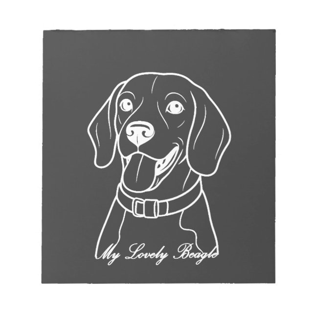 Liebe Beagle Notizblock (Vorderseite)