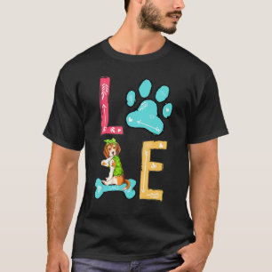 Liebe Beagle Paw Dog Eigentümer T-Shirt