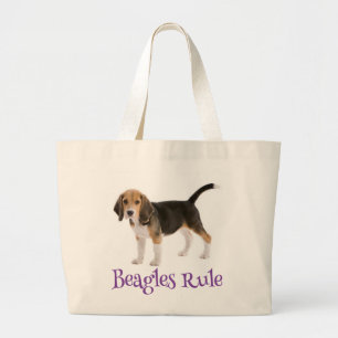 Liebe Beagle Welpen Hund Canvas-Tasche Jumbo Stoffbeutel