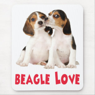 Liebe Beagle Welpen-Hund-Maus-Pad Mousepad