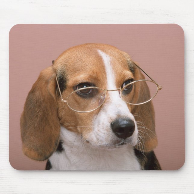 Liebe Beagle Welpen Hund Mousepad (Vorne)