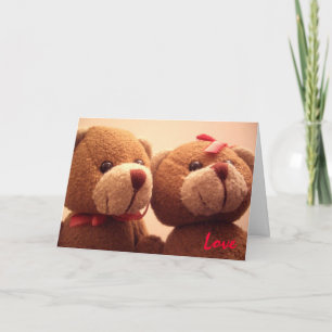 Liebe Bear Feiertagskarte