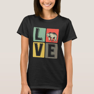 Liebe Bear Lovely Heart Brown Bears T-Shirt