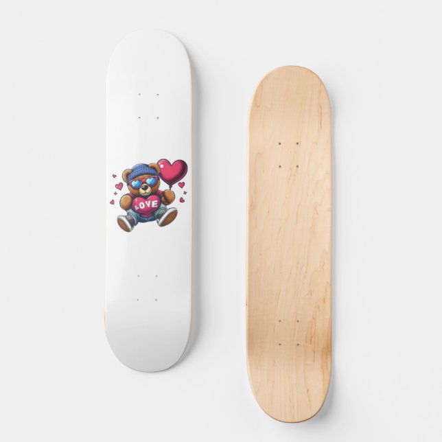 Liebe Bear Skateboard (Vorderseite)