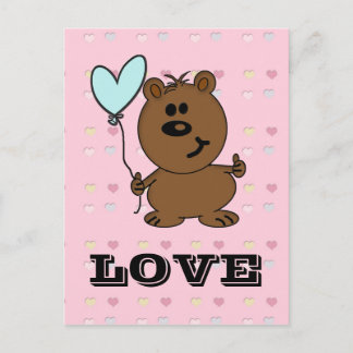 Liebe Bear verbreitet etwas Liebe Postkarte
