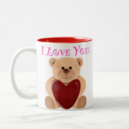 Liebe Bear. Zweifarbige Tasse
