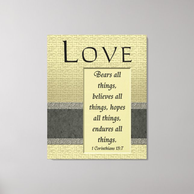 Liebe Bears Alle Dinge Wrapped Canvas Print Leinwanddruck (Vorderseite)