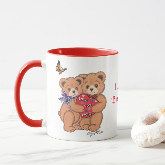 Liebe Bears Liebe Mehr Tasse (Mit Donut)