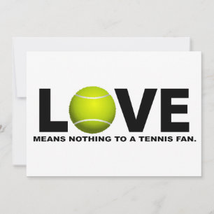 Liebe bedeutet nichts für einen Tennisfreund