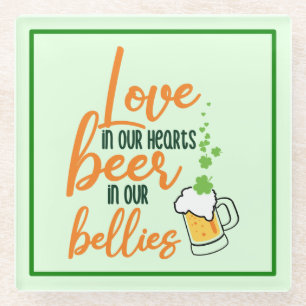 Liebe & Beer St. Patrick’s Day Fun-61146 Hoodie Glasuntersetzer