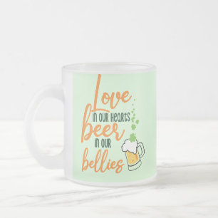 Liebe & Beer St. Patrick’s Day Fun-61146 Hoodie Mattglastasse