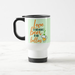 Liebe & Beer St. Patrick’s Day Fun-61146 Hoodie Reisebecher