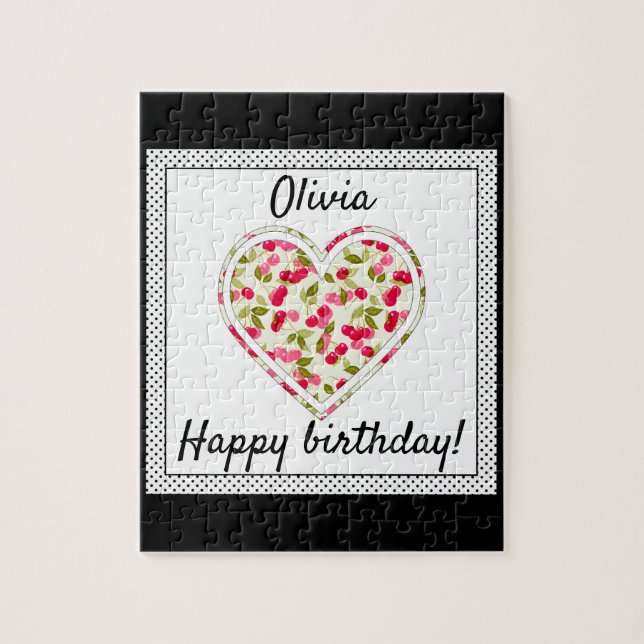 Liebe, Beeren, Kirsche Puzzle (Vertikal)