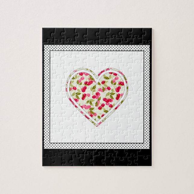 Liebe, Beeren, Kirsche Puzzle (Vertikal)