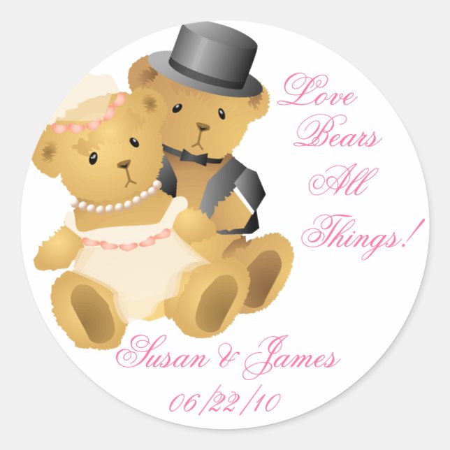 Liebe beert alles runder aufkleber (Vorderseite)