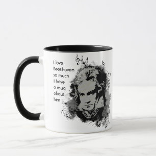 Liebe Beethoven so viel ich so viel Spaß Zitat Tasse