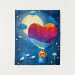 Liebe befindet sich im Luftkissenbereich Wandteppich