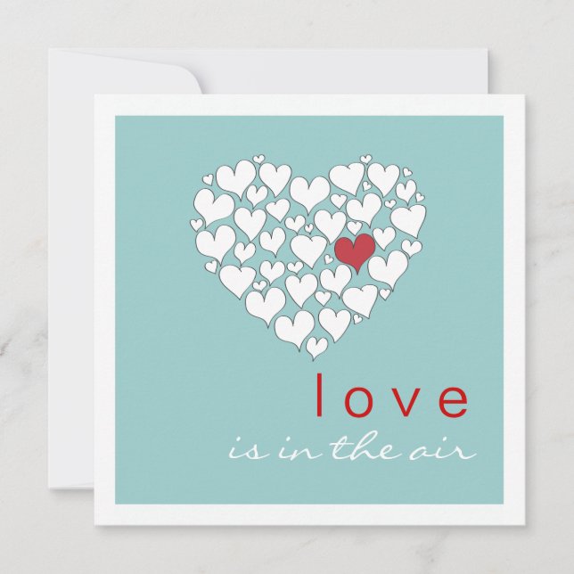 Liebe befindet sich in der Party Einladung des Air (Vorderseite)
