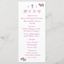 Liebe befindet sich in der Rezeptionskarte "Bloom Menükarte