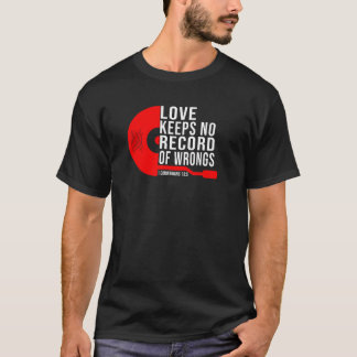 Liebe Behalte keine Aufzeichnung von Mens Red T-Shirt
