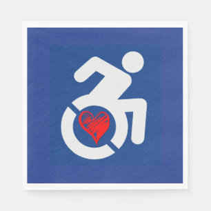 Liebe behindert serviette