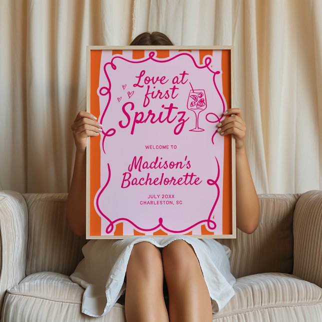 Liebe bei der ersten Spritz Bachelorette Poster (Von Creator hochgeladen)