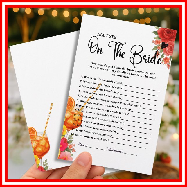 Liebe bei First Spritz All Eyes on Bride Game (Von Creator hochgeladen)