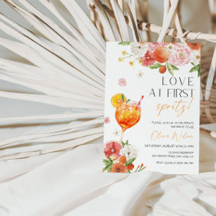 "Liebe bei First Spritz!" Brautparty Party Einladung