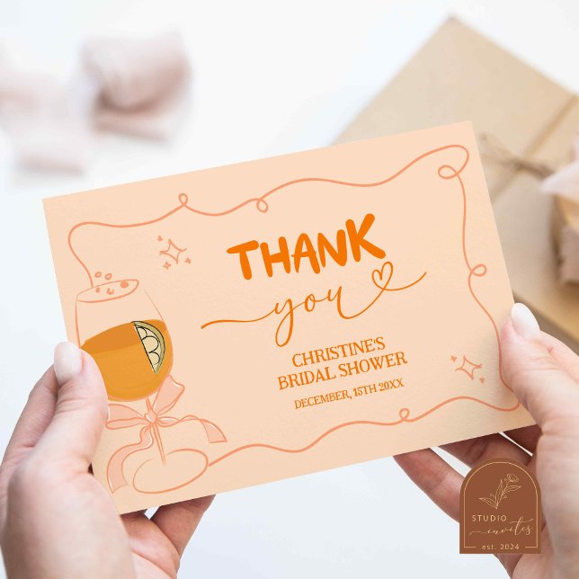 Liebe bei First Spritz Dankeschön-Card Dankeskarte (Von Creator hochgeladen)