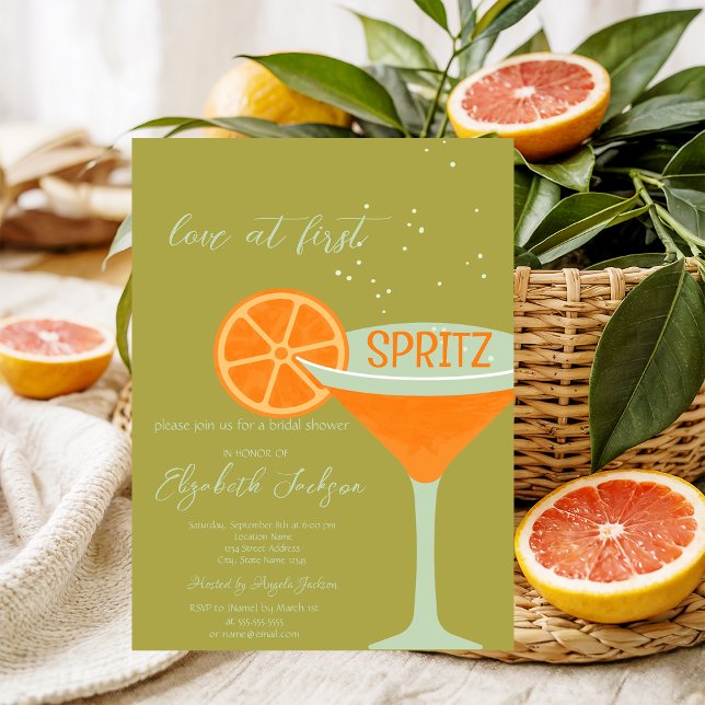 Liebe bei First Spritz Green Einladung (Von Creator hochgeladen)