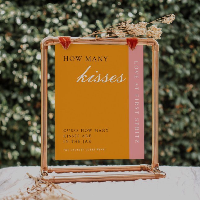 Liebe bei First Spritz Wie viele Kisses Bridal Sig Poster (Von Creator hochgeladen)