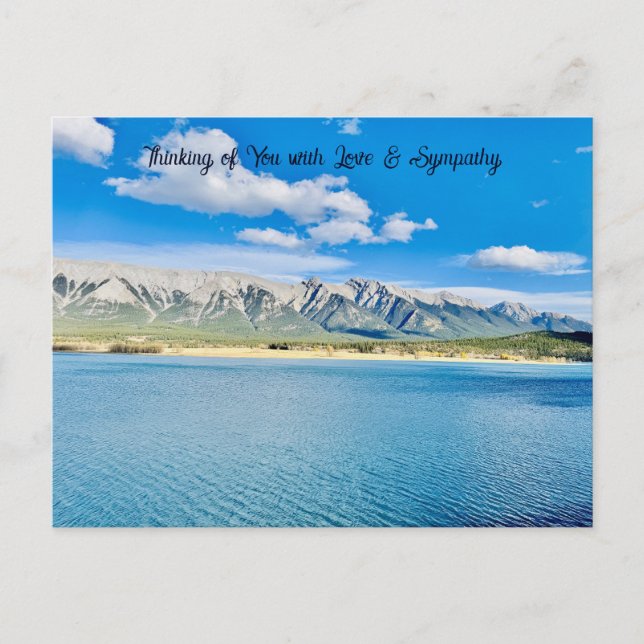 Liebe & Beileid Bergkette Western Postkarte (Vorderseite)