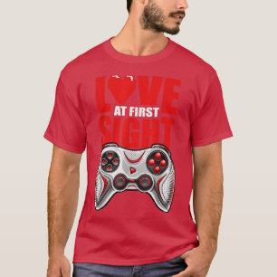 Liebe beim ersten Sight Valentine's Day Video Game T-Shirt