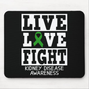 Liebe bekämpfen Grüne Ribbon Nierenerkrankung Bewu Mousepad