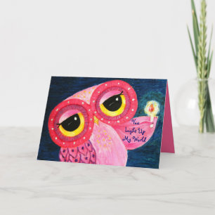 Liebe beleuchtet den dunkelsten Moment eines ander Feiertagskarte