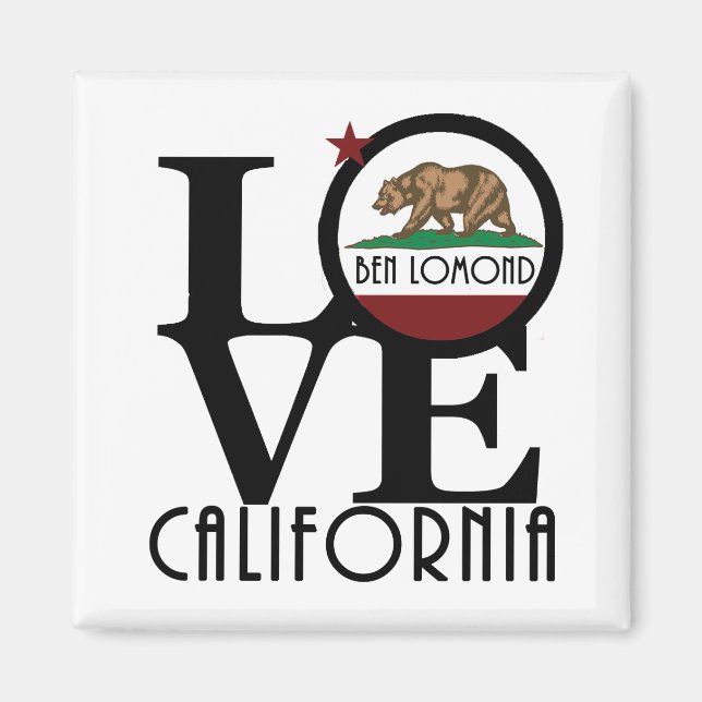 LIEBE Ben Lomond CA Magnet (Vorne)