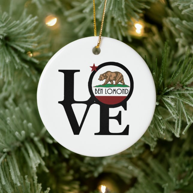 LIEBE Ben Lomond California Keramik Ornament (Baum)