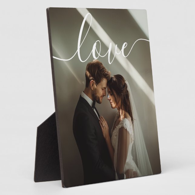 "Liebe" Benutzerdefiniertes Foto Fotoplatte (Seite)