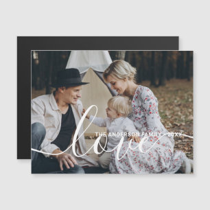 'Liebe' Benutzerdefiniertes Foto für die Familie m Magneteinladung