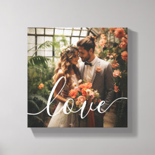 "Liebe" Benutzerdefiniertes Foto Leinwanddruck
