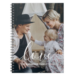 "Liebe" Benutzerdefiniertes Foto mit individuelle Notizblock