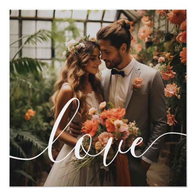 "Liebe" Benutzerdefiniertes Foto Poster (Vorderseite)